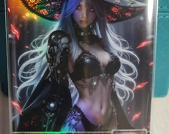 1x *Foil* Black Wizard #13 Custom Altered Token