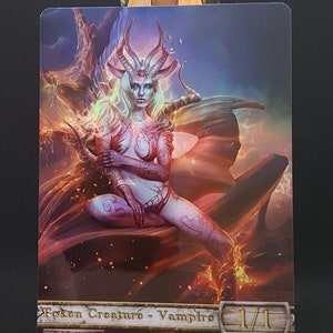 1x Vampir #15 *FOIL LAMINATED* Individuell veränderter Token