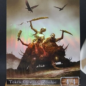 1x Copia Zombie *LAMINATO CON FOGLIO* Gettone modificato personalizzato