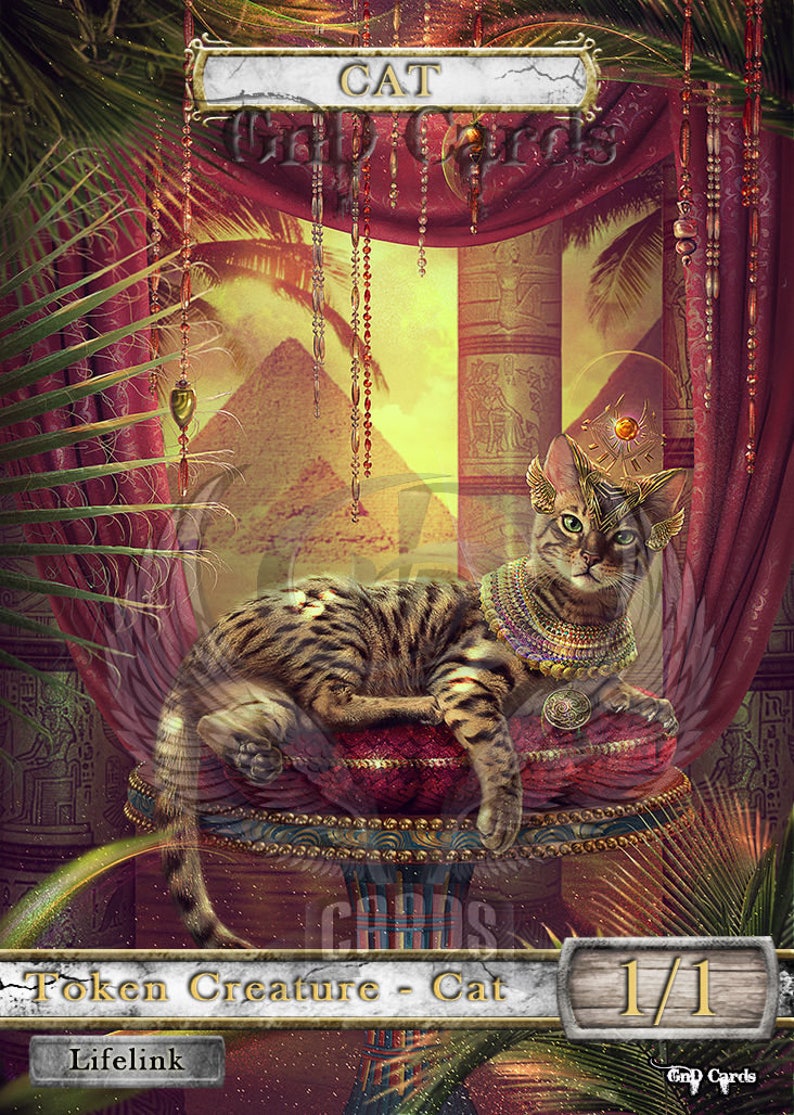 Cat #3 TCG Token Custom Altered - Etsy UK