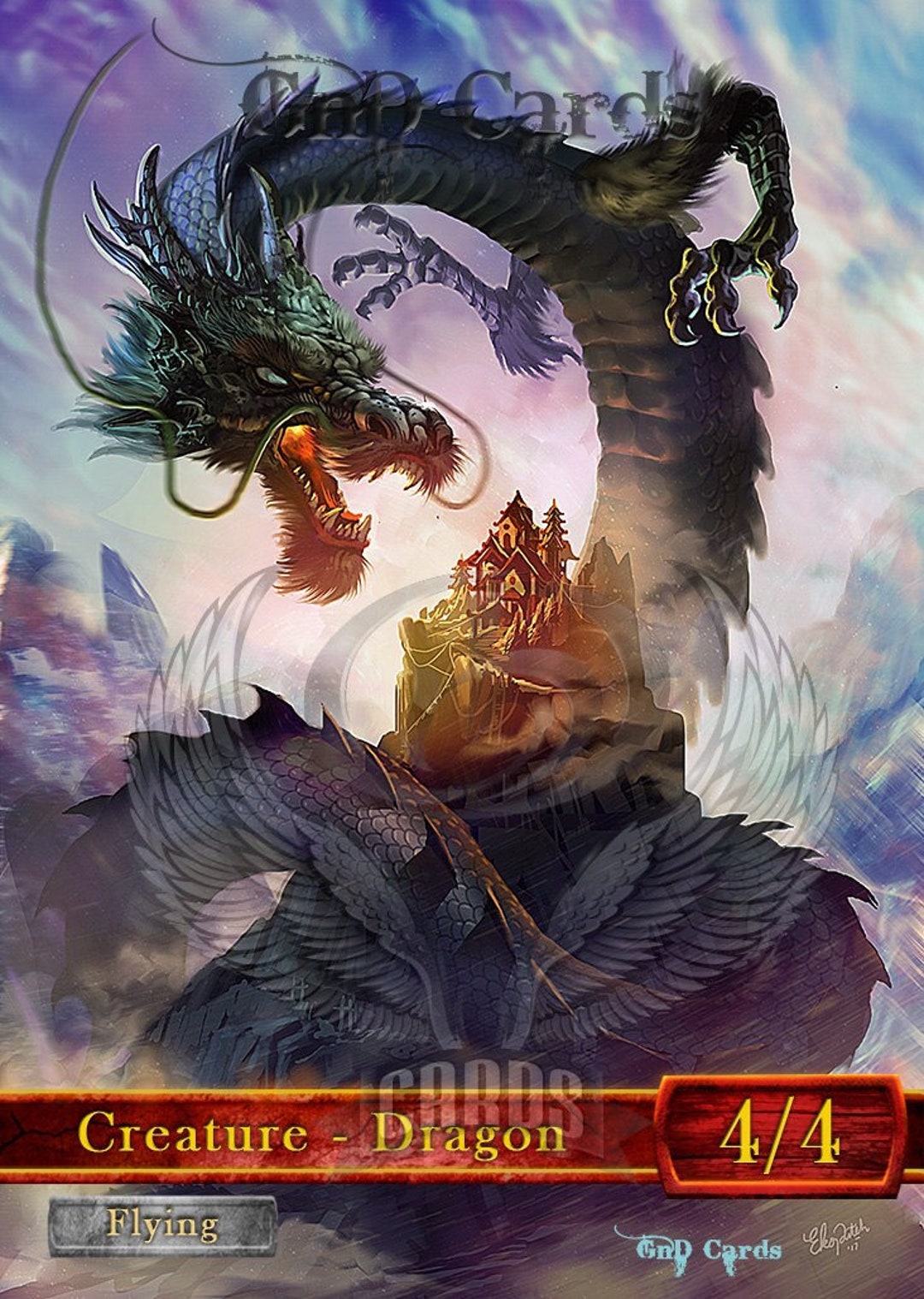 Dragon #2 TCG Token Custom Altered - Etsy