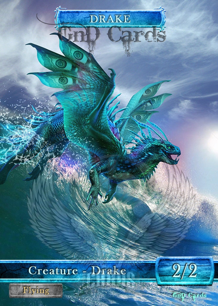 mtg drake cards Scavenger [Shards of Alara] War of the Spark Thunder Drake Creature  Elemental Drake Flying Whenever you cast your second spell each turn MTGNexus - Drake Tribal