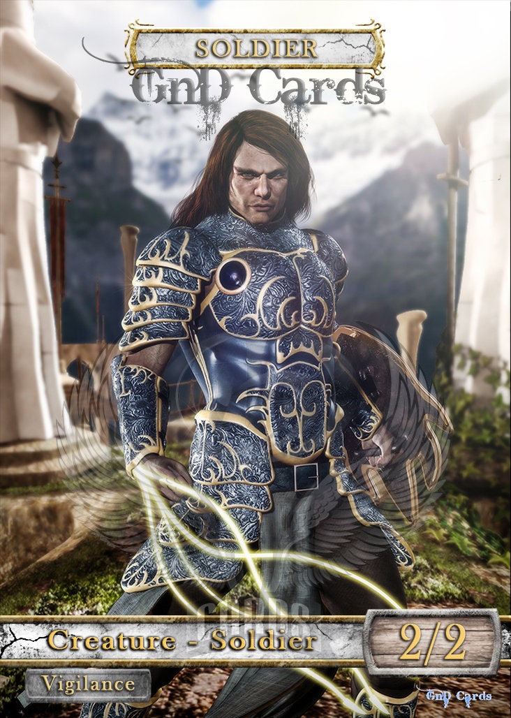 Soldier #17 Vigilance TCG Token Custom Altered