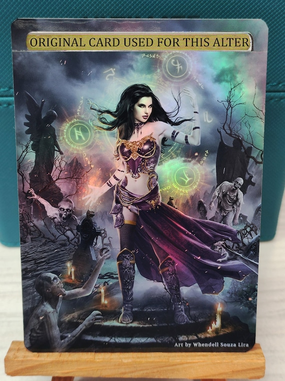 1x Foil Altered Art Liliana, the Last Hope (non-foil Into Foil) - Etsy