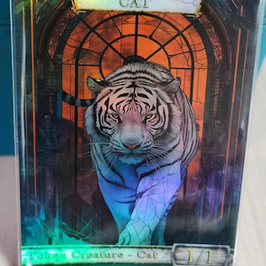 1x jeton modifié personnalisé Cat #14 *LAMINÉ* (pour Ocelot Pride)