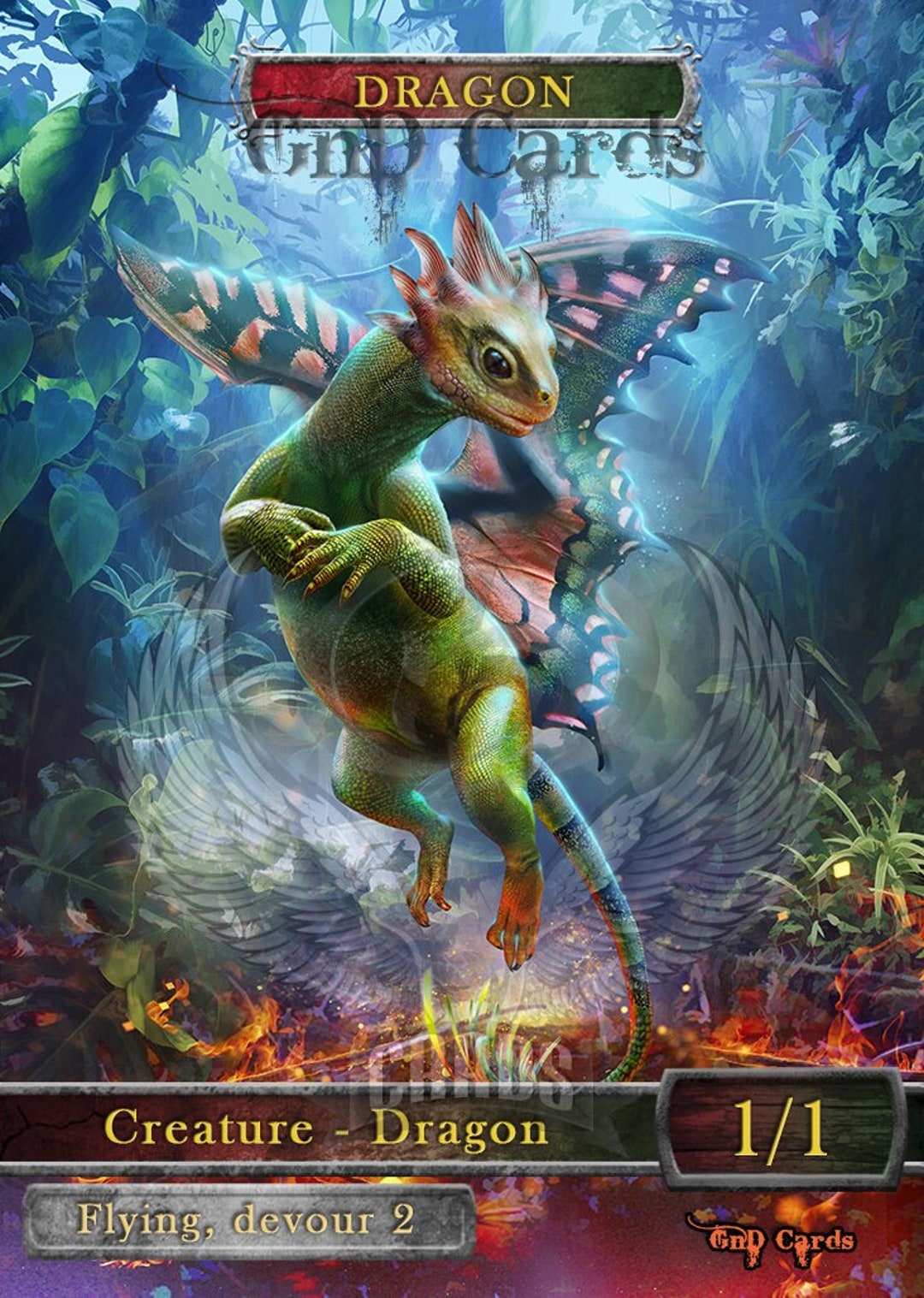 Dragon #8 TCG Token Custom Altered - Etsy