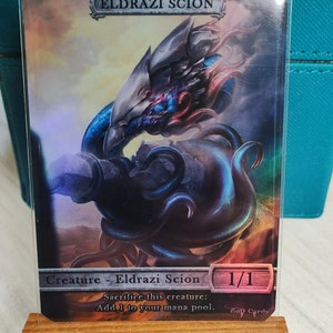 1x Eldrazi Scion #4 *FOIL LAMINATED* TCG Token