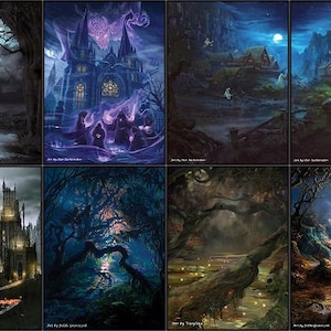 Ensemble complet de terrains de base modifiés personnalisés Swamps MTG à prix réduit
