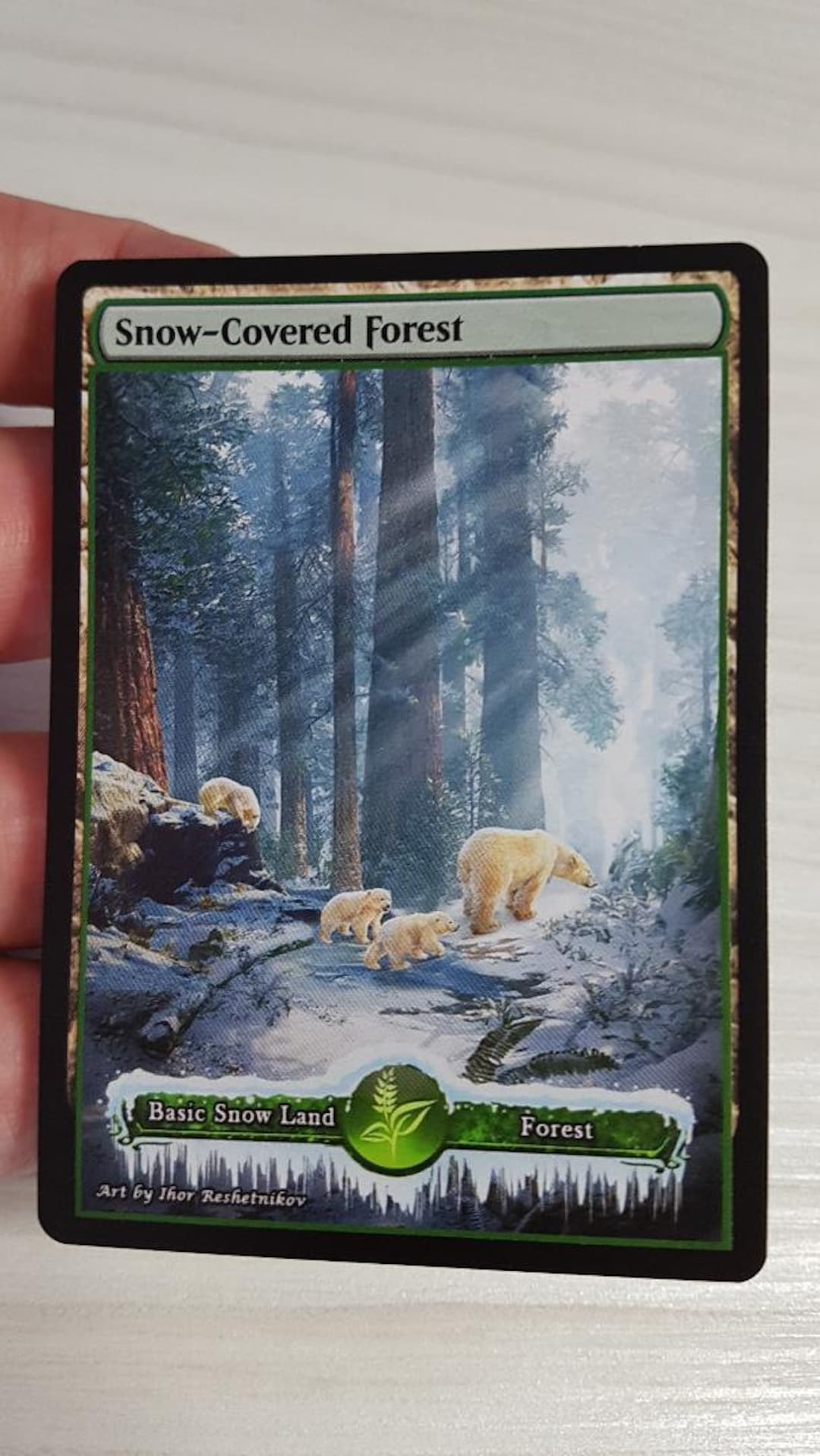 1x Snow Covered Forest Custom Altered Basic Land MTG Etsy Canada
