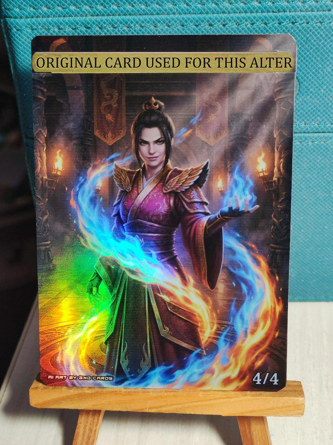 1x Foil Altered Art Fire Lord Azula V2 (non-foil Into Foil) - Etsy