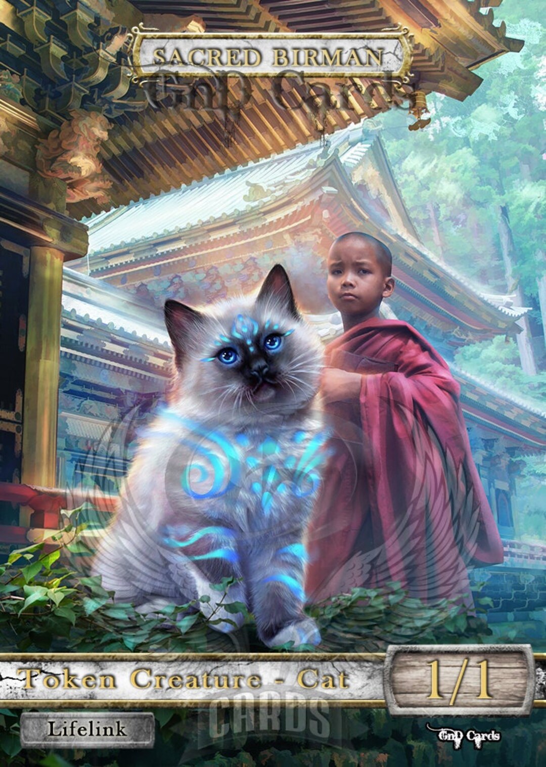 Cat #5 TCG Token Custom Altered - Etsy