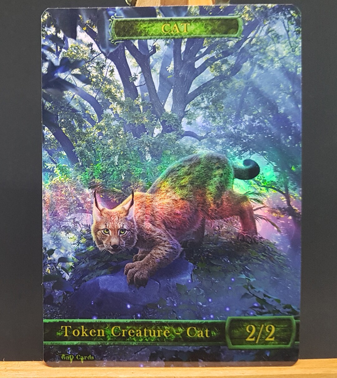 1x *foil* Cat #8 Custom Altered Token - Etsy