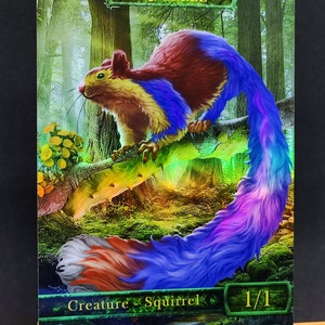 1x Écureuil #5 *LAMINÉ* Jeton personnalisé modifié