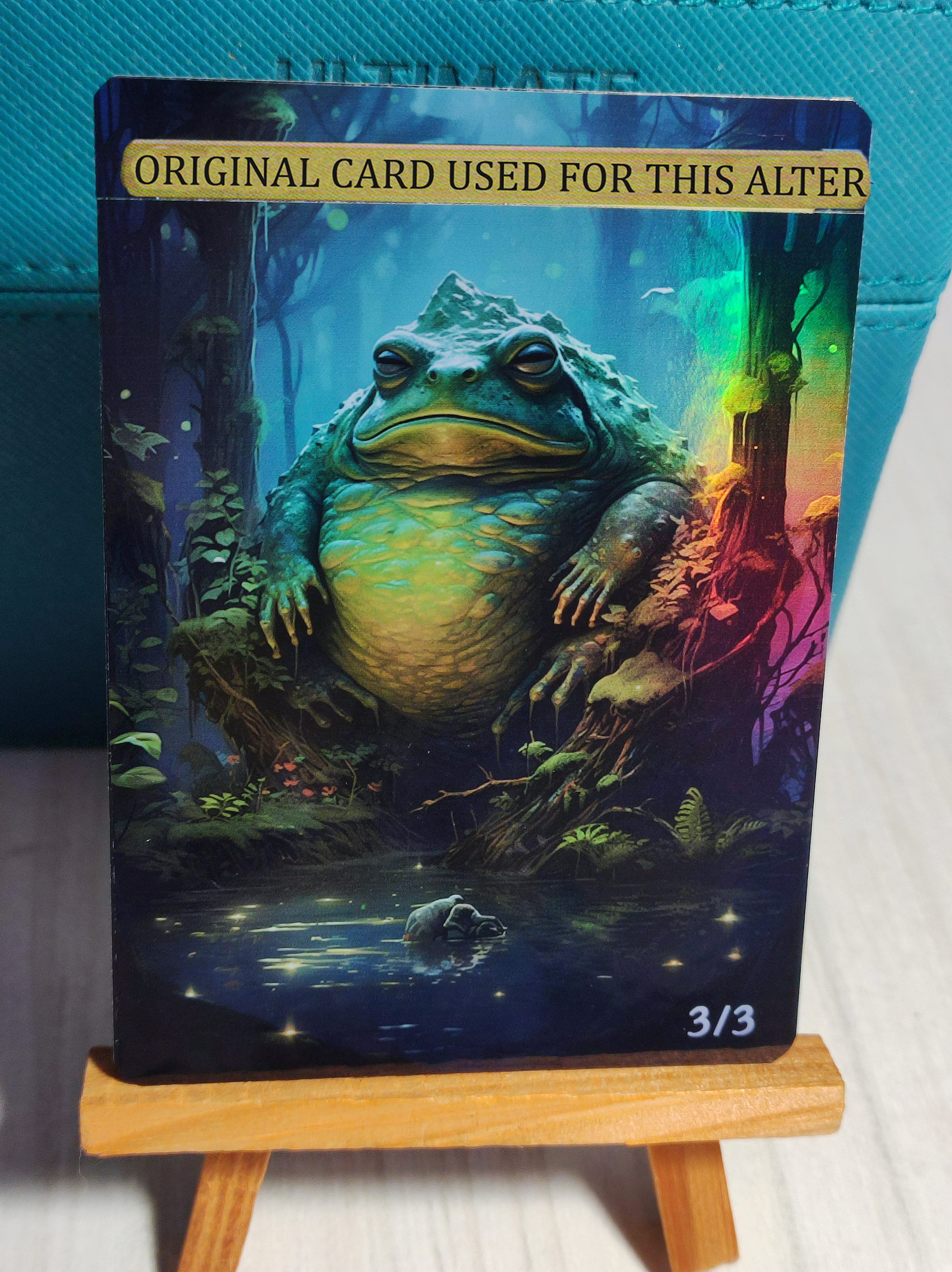1x Foil Altered Art Grolnok, the Omnivore V2 (non-foil Into Foil