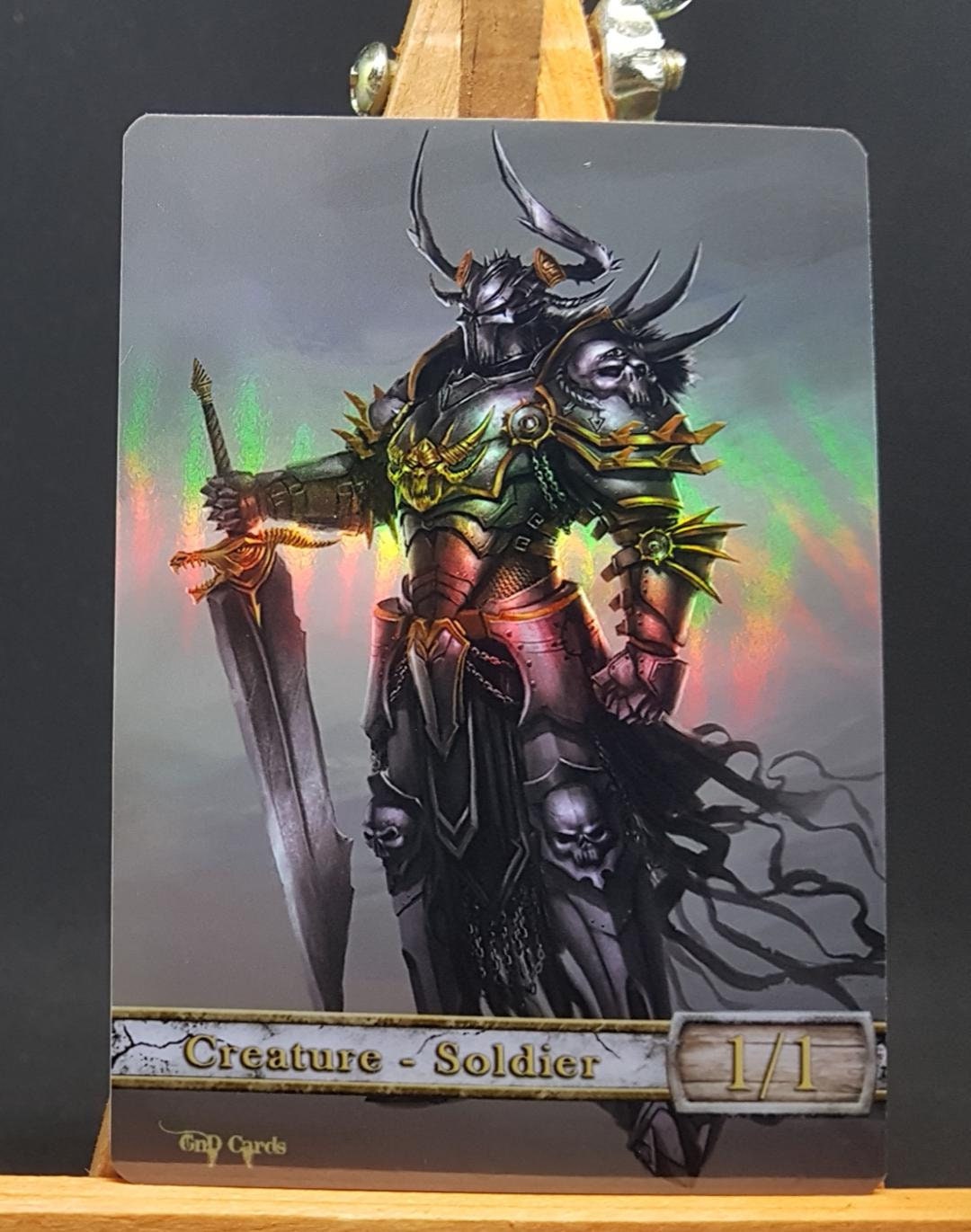 1x Soldier #1 *FOIL LAMINATED* Custom Altered Token - Etsy Singapore