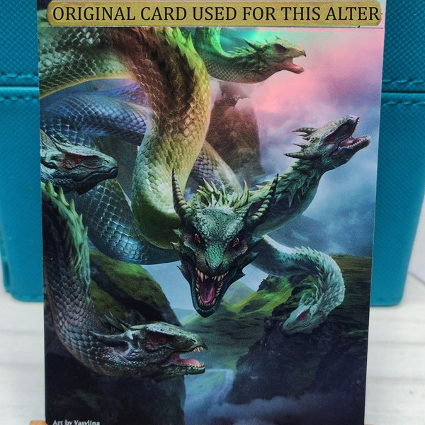 1x Foil Altered Art Gargos, Vicious Watcher MTG (Non-foil into Foil)