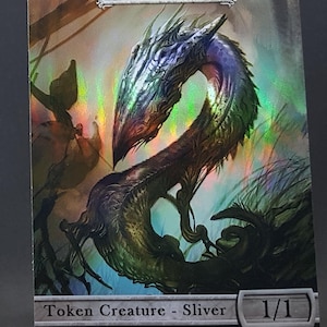 1x Sliver #3 *FOIL LAMINATED* Custom Altered Token