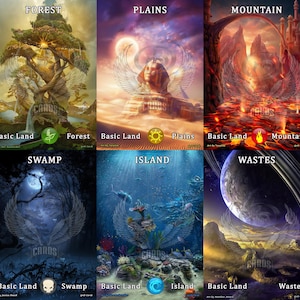 Basic Lands Pack #4 Playtest Cards PROXY Edh Cube