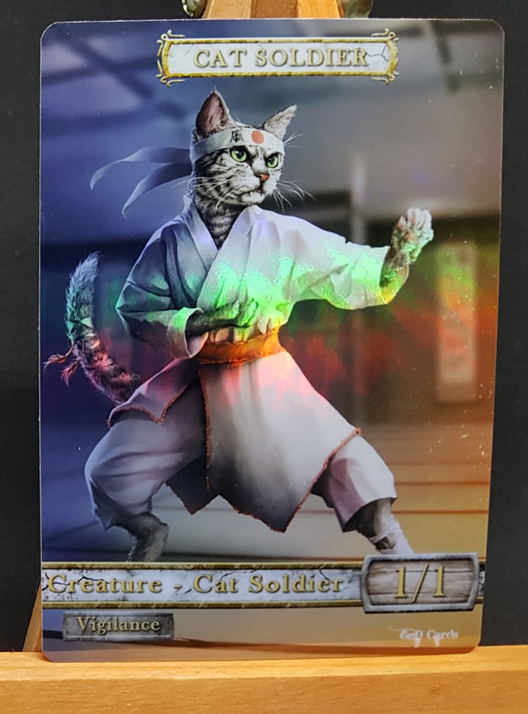 1x *foil* Cat Soldier #2 Custom Altered Token - Etsy