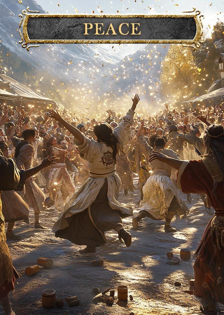 War-peace Tokens *flesh and Blood TCG* Custom Altered (2 Tokens