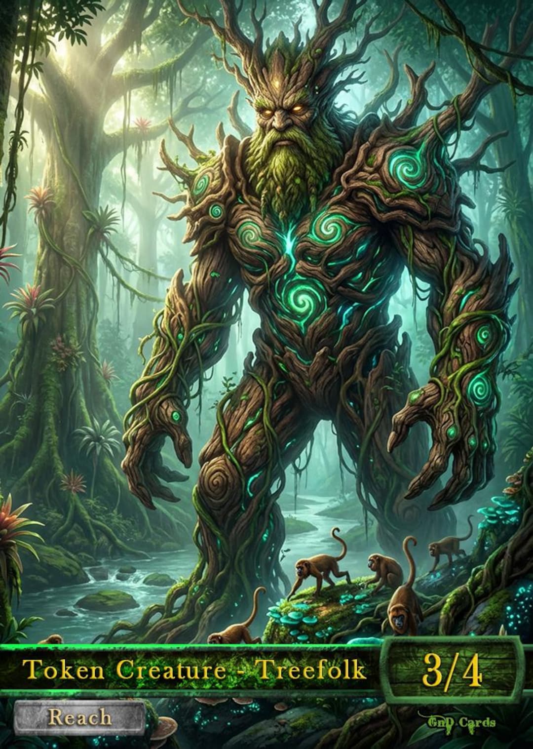Custom Treefolk Token Treefolk #3 TCG Token Custom Altered - Etsy