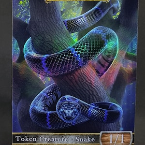 1x Black Snake #6 *FOIL LAMINADO* Token personalizado alterado