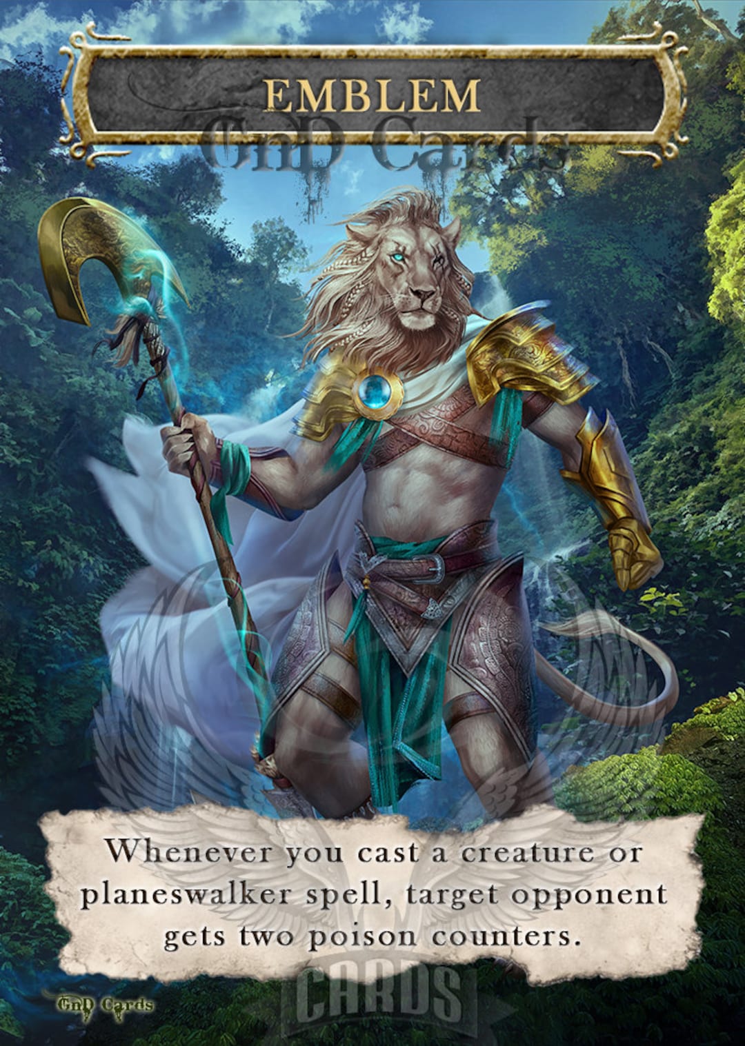 1x Ajani Sleeper Agent Emblem Custom Altered Etsy