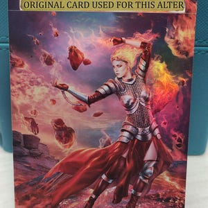 1x folie Altered Art Chandra, Awakened Inferno MTG (Non-Foil into Foil) wordt binnen 24 uur verzonden