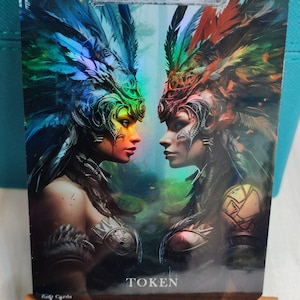 1x Copia Nessun Colore #3 *LAMINATO CON FOGLIO* Gettone personalizzato modificato