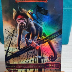1x First Mate Ragavan *FOIL LAMINATED* Custom Altered Token