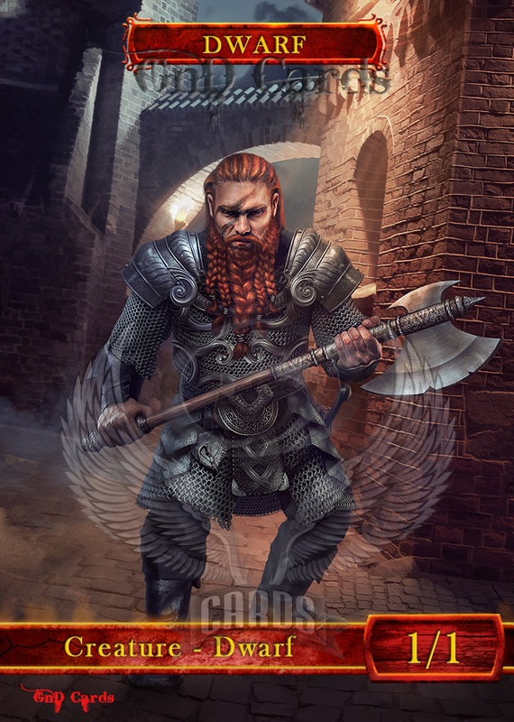 3x Dwarf Custom Altered Tokens | Etsy