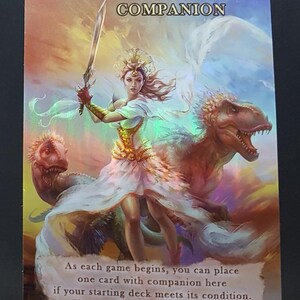 1x Ficha de compañero n.º 2 *LAMINADA CON LÁMINA* Personalizada y alterada