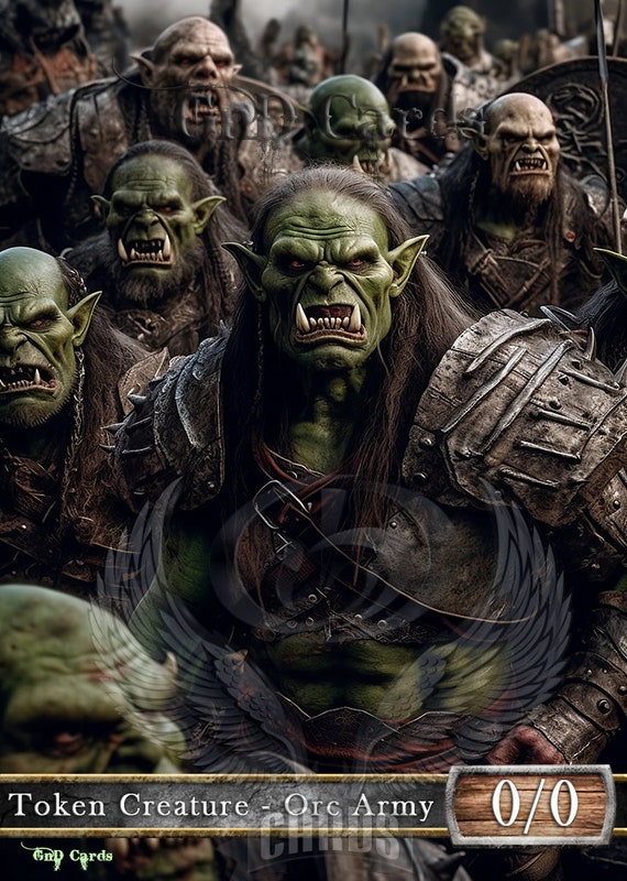 Orc Army #1 TCG Token Custom Altered - Etsy