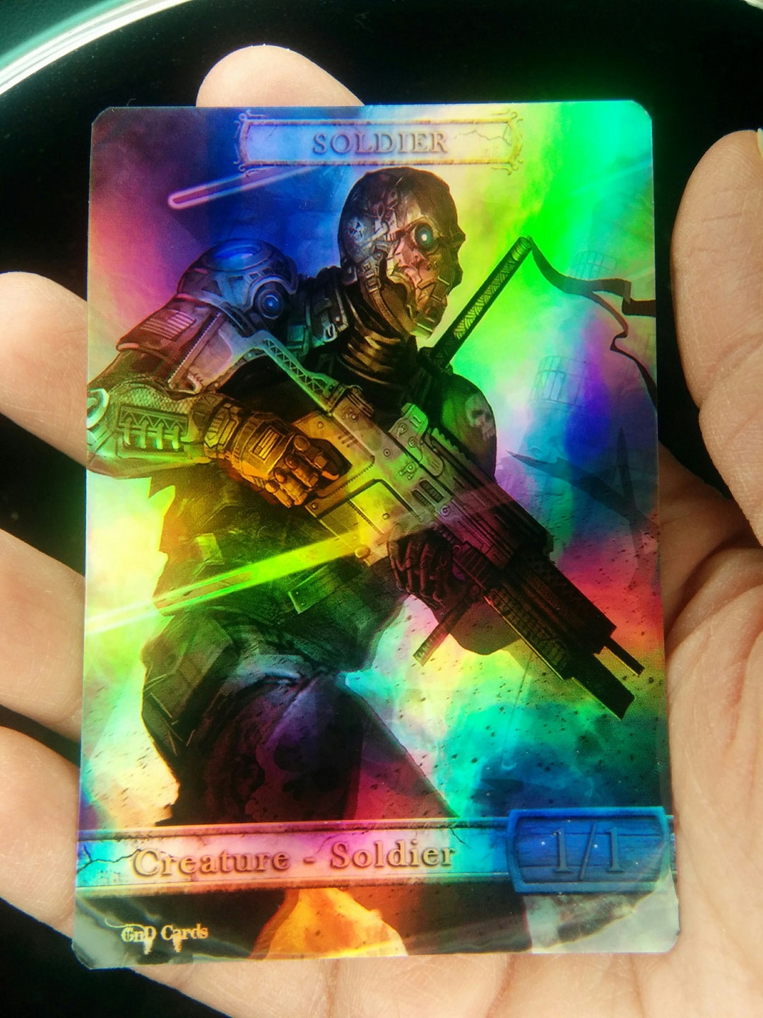 1x *foil* Soldier #2 Custom Altered Token - Etsy