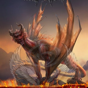 Karox Bladewing Dragon TKG Token Individuell verändert