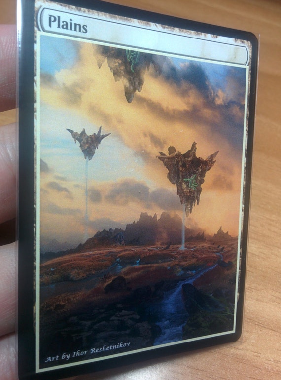 1x Plains #5.2 Extended Textless Full Art Custom Altered Basic Land MTG