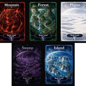 Basic Lands Pack Star/Planet Theme Playtest Cards PROXY Edh Cube