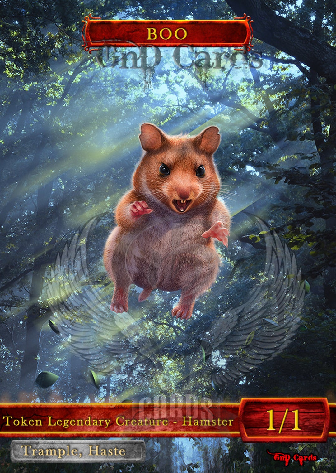 3x Boo Hamster Custom Altered Tokens Etsy