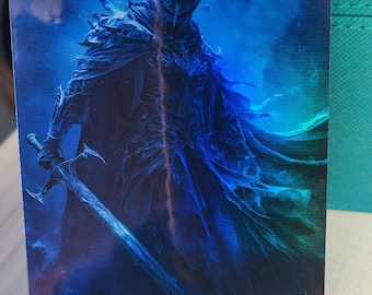 1x Foil Altered Art Herr der Nazgul (Nicht-Foil in Folie) I Edh Kommandant l Einzigartige Kunst l Volle Kunstfolie I Erstaunliches MTG Geschenk
