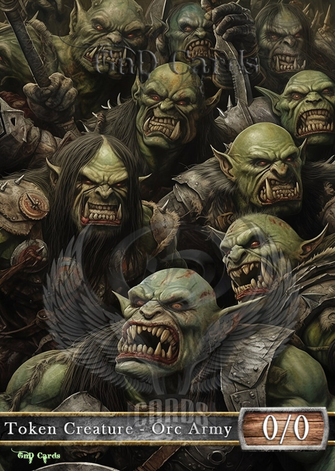 Orc Army #2 TCG Token Custom Altered - Etsy