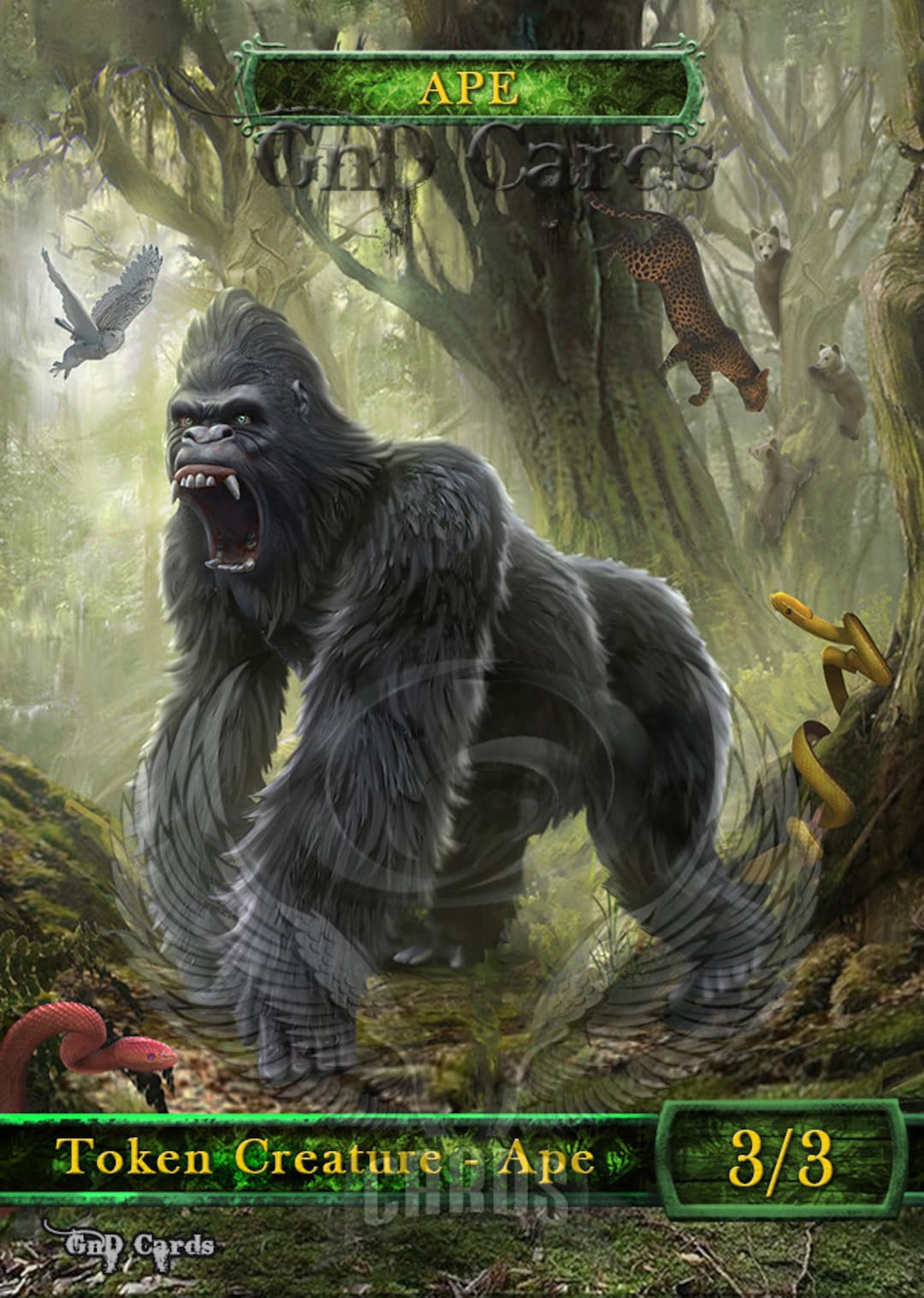 類人猿 ape token minagishi jun mtg MTG JUN MINAGISHI RARE ODDITY PEGASUS TOKEN MAGIC THE GATHERING