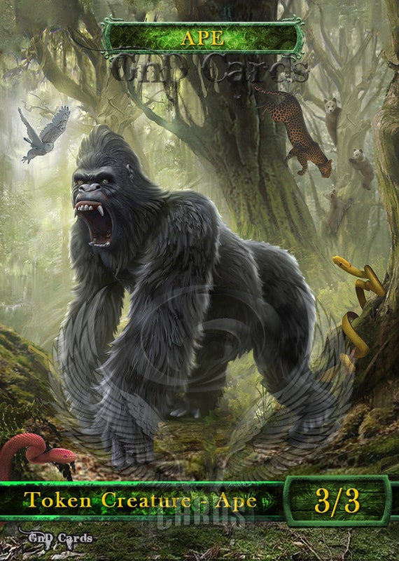 Ape #1 TCG Token Custom Altered - Etsy