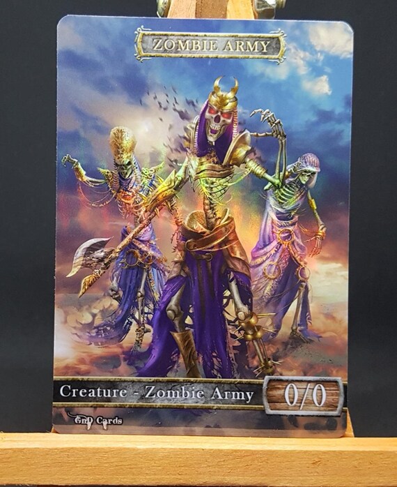 1x *foil* Zombie Army #2 Custom Altered Token - Etsy