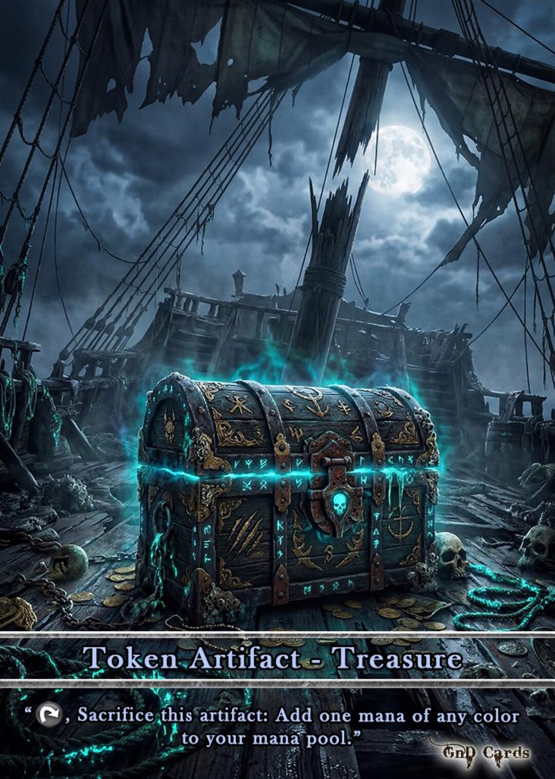 Treasure #20 TCG Token Custom Altered - Etsy