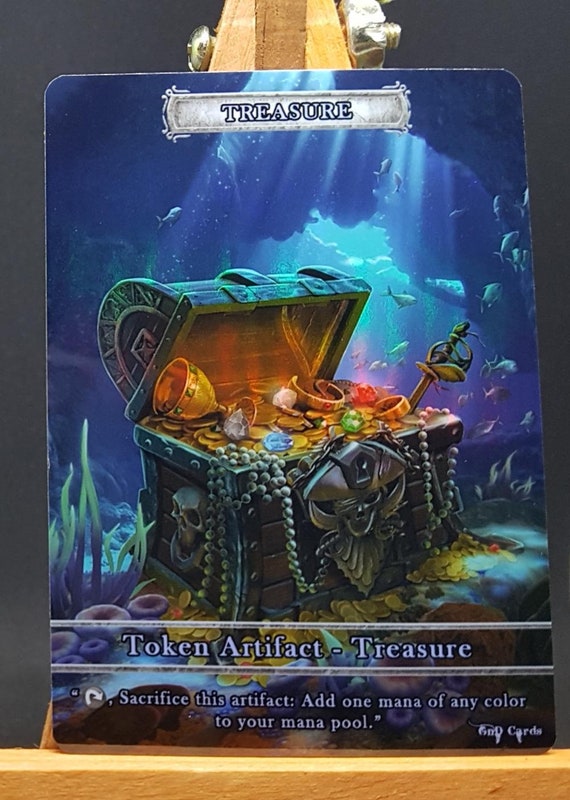 1x Treasure #1 *FOIL LAMINATED* Custom Altered Token - Etsy