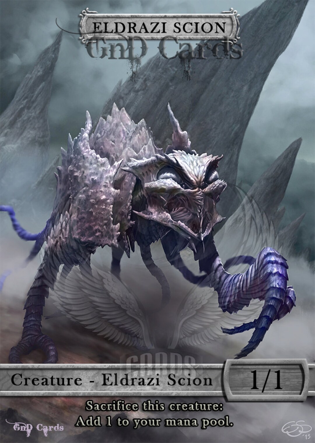 Eldrazi Scion #2 TCG Token Custom Altered - Etsy
