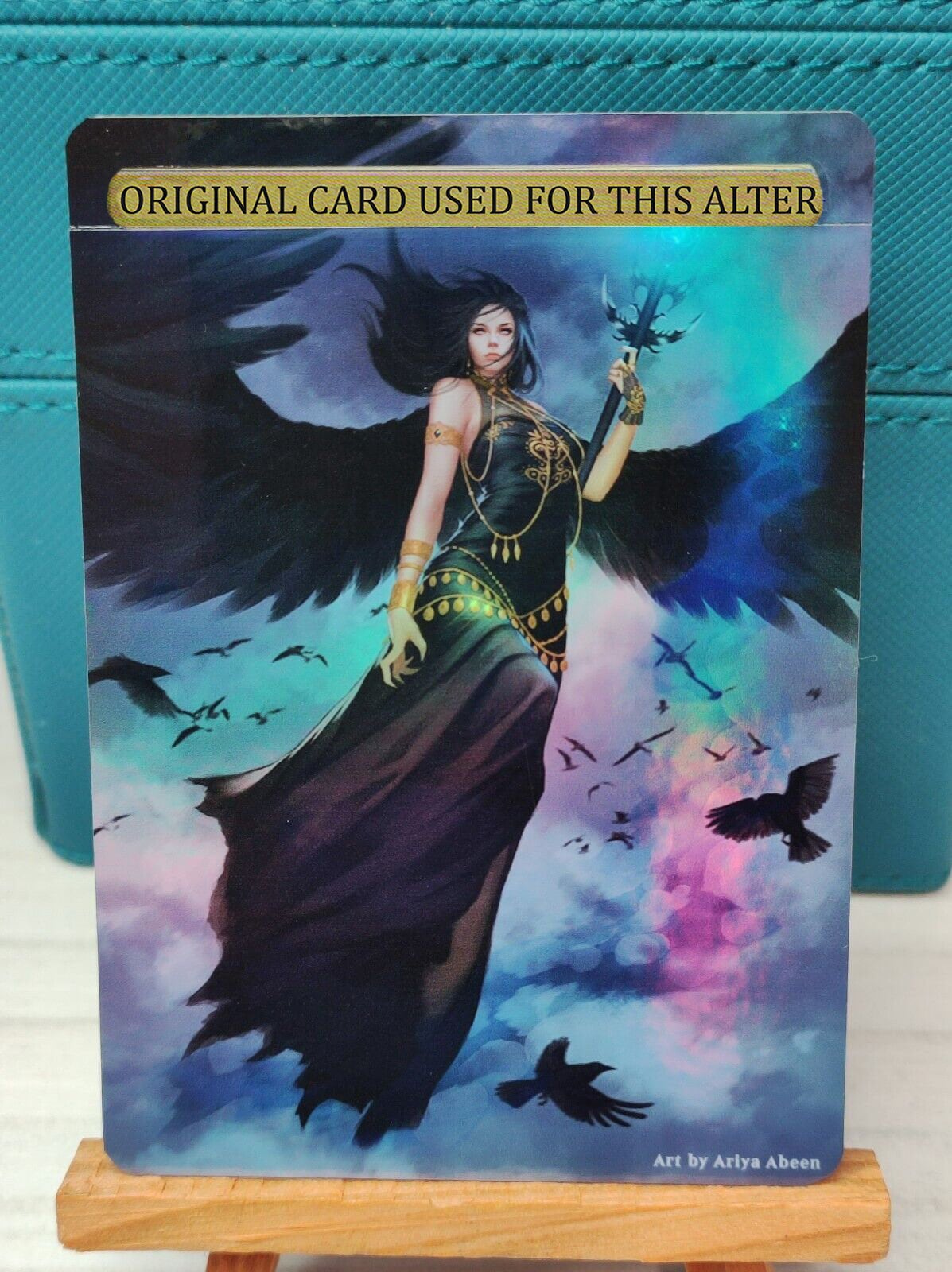 1x Foil Altered Art Liesa, Forgotten Archangel (non-foil Into Foil