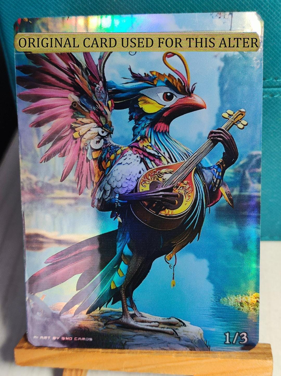 1x Foil Altered Art Zinnia, Valley's Voice I New Edh Commander L