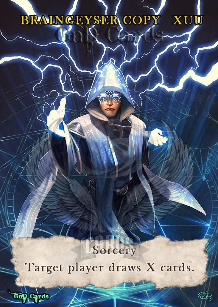 Braingeyser TCG COPY/TOKEN Custom Altered (for Garth One-eye) - Etsy