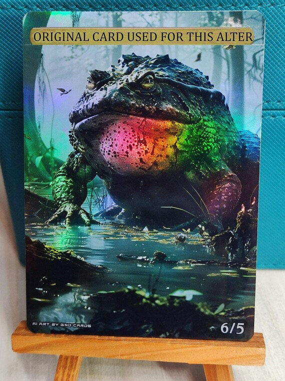 1x Foil Altered Art the Gitrog, Ravenous Ride (non-foil Into Foil